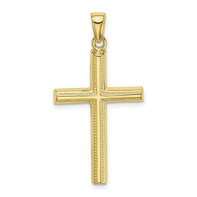 Cross Pendant 10k Gold Polished 10D1606, MPN: 10D1606,