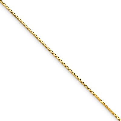 0.5mm Box Chain 20 Inch 10k Gold 10KPE1-20, MPN: 10KPE1-20, 886774539478