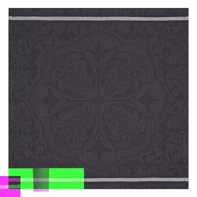 Le Jacquard Francais Tablecloth Armoiries Black 100% Linen 27081, MPN: 27081, 3660269270810