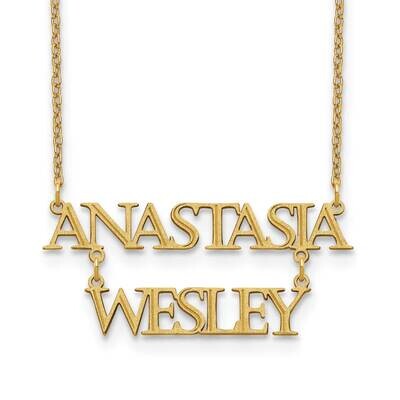 Stacked Nameplate 14k Gold XNA844Y, MPN: XNA844Y,