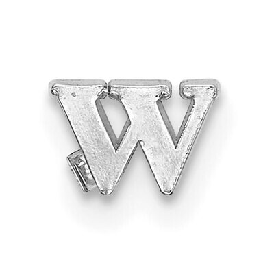Casted Letter W 14k White Gold WG2219W, MPN: WG2219W,