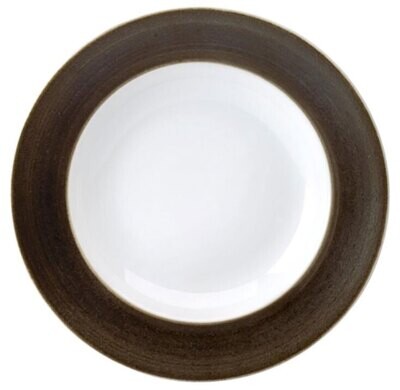 Deshoulieres Galileum Graphite Rim Soup Plate ACA-RI7308, MPN: ACA-RI7308,
