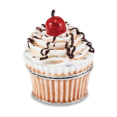 Cherry On Top Cupcake Trinket Box Bejeweled BJ4096, MPN: BJ4096, 191101910487