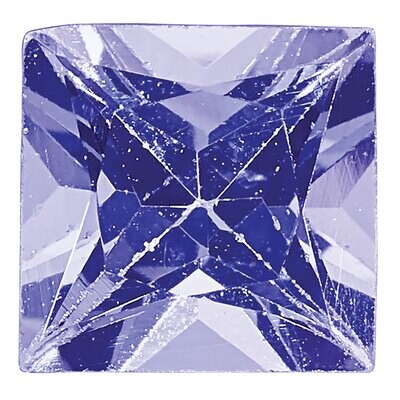 Tanzanite 4.5mm Princess A Quality Gemstone TZ-0450-SQP-A, MPN: TZ-0450-SQP-A,