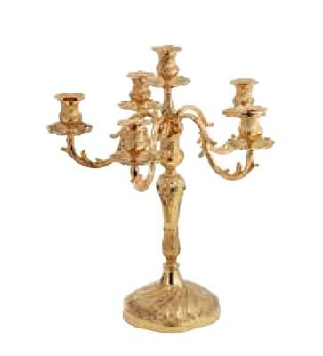 Ercuis Regence Candelabra 6 Lights 16.5 Inch Gold Plated F506005206, MPN: F506005206, 3660656821083