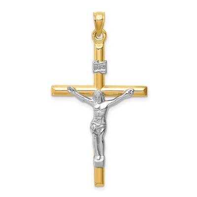 Hollow Crucifix Pendant 14k Two-tone Gold XR1847, MPN: XR1847, 886774056319