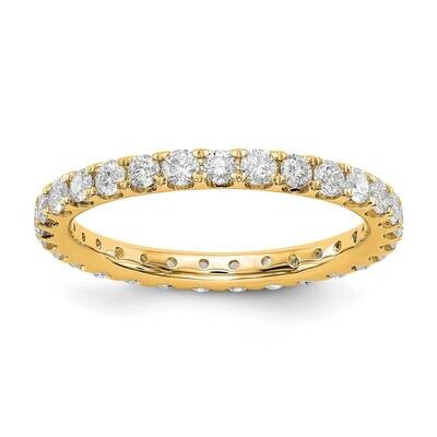 Diamond Vs/Si, D E F, 1Ct. Eternity Band 14k Yellow Gold True Origin Lab Grown ET0005-100-45Y4LD, M…
