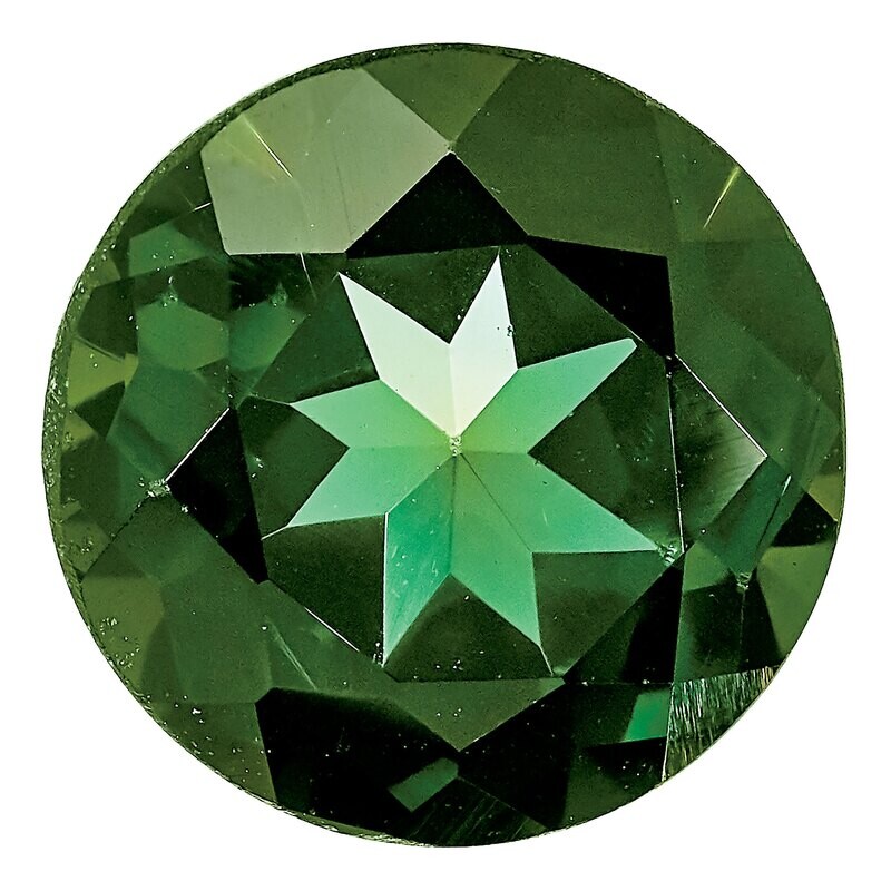 Green Tourmaline 6mm Round AA Quality Gemstone GT-0600-RDF-AA, MPN: GT-0600-RDF-AA,