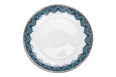 Deshoulieres Dhara Peacock Rim Soup Plate ACA-RI3189, MPN: ACA-RI3189, 3104361365758
