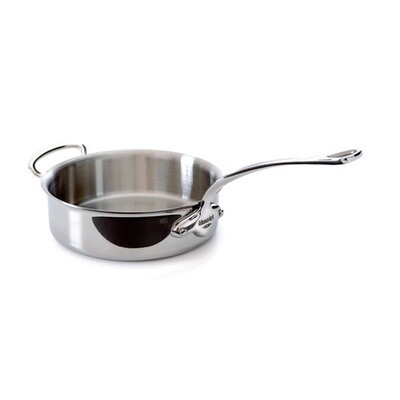 Mauviel M&#39;Cook Saute Pan W Helper Handle 28cm 11 Inch 6.9 Qt.
