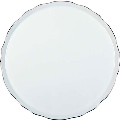 Deshoulieres Colbert White Platinum Filet Round Cake Platter PTA-CO3188, MPN: PTA-CO3188,