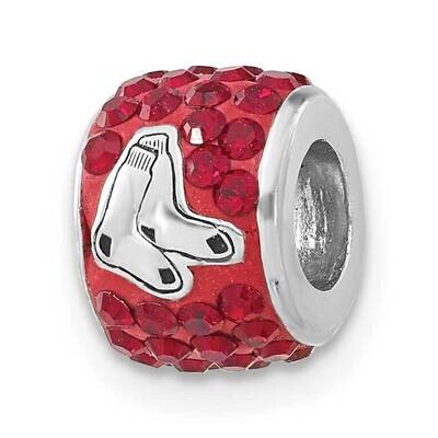 MLB Boston Red Sox Crystal Bead Charm Sterling Silver RSO070CHM-SS, MPN: RSO070CHM-SS, 634401995407