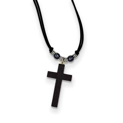 Black Wood Cross on Cord GM22175, MPN: GM22175,