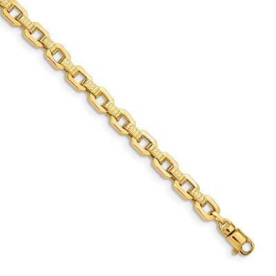 Textured Fancy Link Bracelet 14K Gold Polished SF2589-7.5, MPN: SF2589-7.5, 191101981623