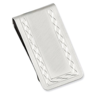Kelly Waters with Engravable Area Florentined Money Clip Rhodium-plated GP3794, MPN: GP3794, 886774…