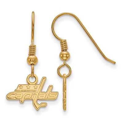 Washington Capitals x-Small Dangle Earring Wire Gold-plated Silver GP005CAP, MPN: GP005CAP, 8867749…