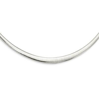 Graduated 4-8mm Domed Cubetto Necklace Sterling Silver QG5364-16, MPN: QG5364-16, 886774013435