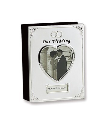Silver-plated Our Wedding (Holds 40- 4x6 Photos) Photo Album GP8466, MPN: GP8466, 15227811551