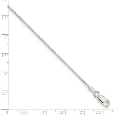20 Inch 0.95mm Diamond-cut Round Spiga Chain Sterling Silver QSR030-20, MPN: QSR030-20, 886774125756