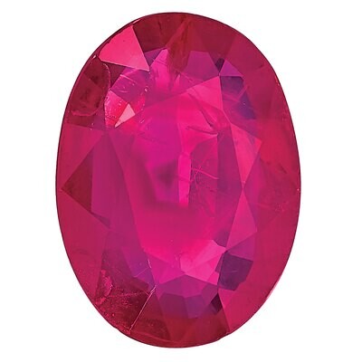 Ruby 7X5mm Oval A Quality Gemstone RU-0705-OVF-A, MPN: RU-0705-OVF-A,