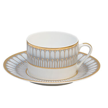 Deshoulieres Arcades Grey &amp; Matte Gold Tea Cup 030540, MPN: 30540, 3104363011783