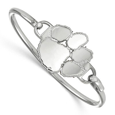 Clemson University Bangle Sterling Silver SS021CU-6, MPN: SS021CU-6, 883957248059