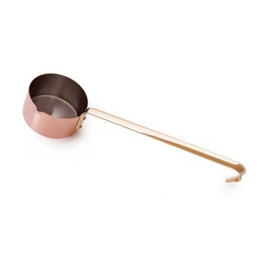 Mauviel M&#39;Mini Copper Small Saucepan with Long Handle 9cm 3.5 Inch 0.4 Qt.