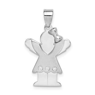AAA Diamond Kid Pendant 14k White Gold XK435AAA, MPN: XK435AAA, 883957116693
