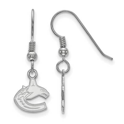 Vancouver Canucks Extra-Small Dangle Earrings Wire Sterling Silver Rhodium-plated SS015CUC, MPN: SS…