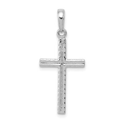 Latin Cross Pendant 14k White Gold C3866W, MPN: C3866W,