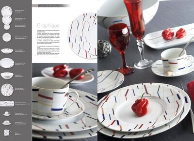 Deshoulieres Graphique Tea Saucer 035028, MPN: 35028, 3104363104614