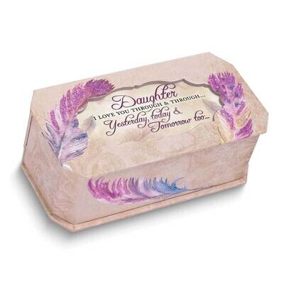 Daughter Purple Feather Belle Papier Music Box GM24736, MPN: GM24736, 633303848705