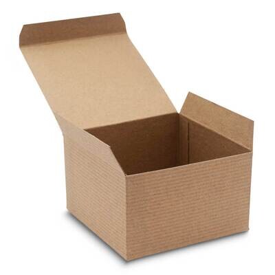 Brown Pack of 10 Square 5x5x3in Recycled Paper Gift Boxes JT5092-BR, MPN: JT5092-BR,