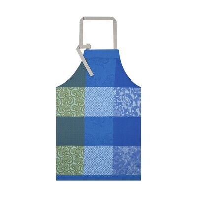 Le Jacquard Francais Fleurs De Kyoto Indigo Apron 35 X 38 Inch 23431, MPN: 23431, 3660269234317