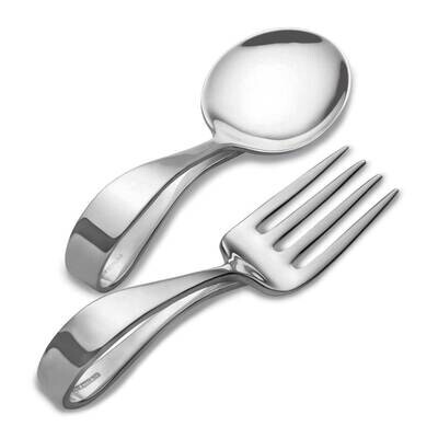 Gorham 2 Piece Loop Handle Baby Flatware Set Sterling Silver GM13600, MPN: GM13600, 730936021267