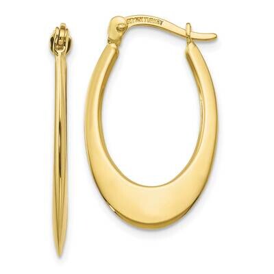 Hoop Earrings 10k Gold Polished 10TM651, MPN: 10TM651, 191101565168