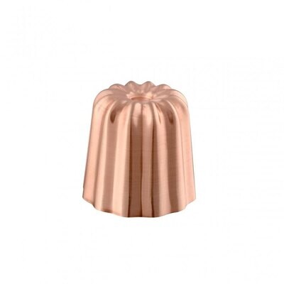 Mauviel M&#39;PASSION Copper Tinned Canele Mold 1.4 Inch 418035