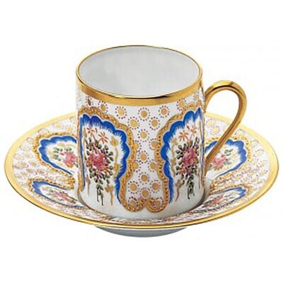 Raynaud Tsarine Variouska Coffee Cup &amp; Saucer In Rd. Gftbx 0583-19-852013, MPN: 0583-19-852013, 366…