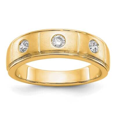 Diamond Vs/Si, D E F, Men&#39;s Band 14k Yellow Gold True Origin Lab Grown RM3479B-035-YLD, MPN: RM3479…