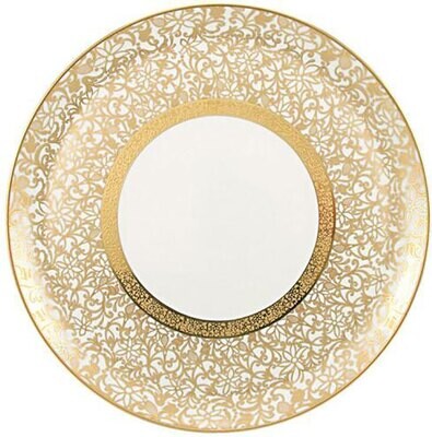 Raynaud Tolede Gold White Flat Cake Plate, MPN: 0523-17-504031, 3660006625484