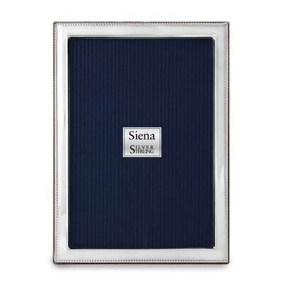 Sterling Silver Plain Outer Beaded 8 x 10 Inch Picture Frame GM22454, MPN: GM22454,