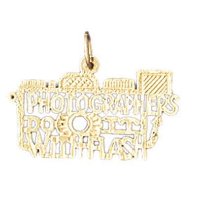 Dazzlers Jewelry Photographers Do It With Flash Pendant Necklace Charm Bracelet in Yellow, White or…