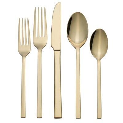 Oneida 20 Piece Allay Champagne Flatware Set B1018020AL21, MPN: B1018020AL21, 78737142331