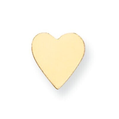 Heart Shape Stamping 14k Yellow Gold YG1217, MPN: YG1217,