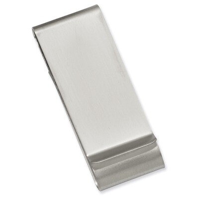 Kelly Waters Double Fold Money Clip Stainless Steel Satin GP3861, MPN: GP3861, 191101055195