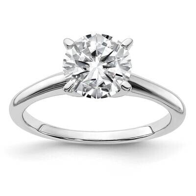 1 3/4ct. G H I True Light Round Moissanite Solitaire Ring 14k White Gold RM5965WR-175-5MT, MPN: RM5…