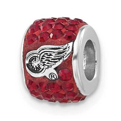 NHL Detroit Redwings Crystal Bead Charm Sterling Silver RWI070CHM-SS, MPN: RWI070CHM-SS, 6344019954…
