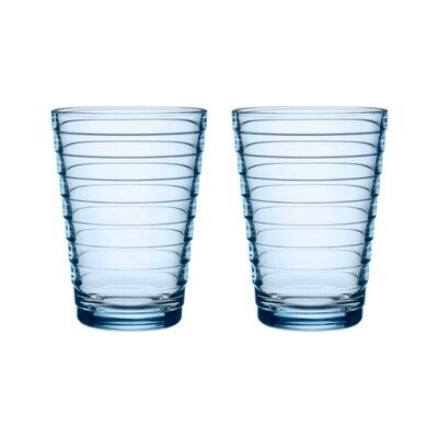 iittala Aino Aalto Tumbler Set of 2 11 oz. Aqua, MPN: 1026180, 6411923662208