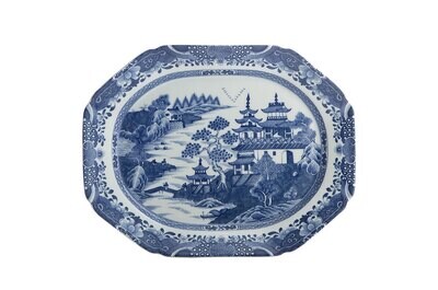 Mottahedeh Blue Canton Platter Medium 13 Inch HC97, MPN: HC97,