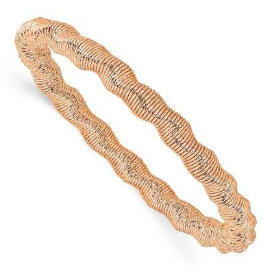 Leslie&#39;s Rose-tone Stretch Bangle Sterling Silver HB-QLF1133, MPN: QLF1133, 191101878541